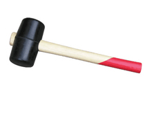 221- flip wooden handle rubber hammer