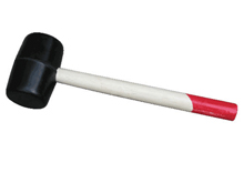 224- wooden handle rubber hammer