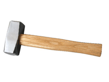 44- German wooden handle masonry hammer
