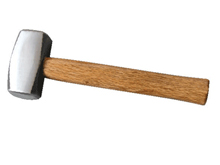 60- American wooden handle masonry hammer