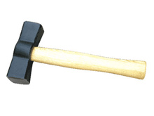 71- Spanish wooden handle masonry hammer