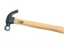112- black wooden handle claw hammer head