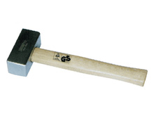 75- French wooden handle masonry hammer