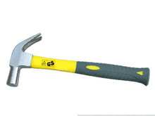 120- English color package wooden handle claw hammer