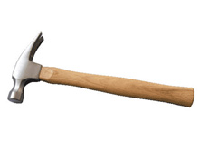 148- American rectangular wooden handle claw hammer
