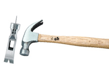 157- American wooden handle claw hammer